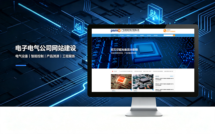 jxf吉祥坊电子电气公司网站建设_电器元器件企业官网设计制作